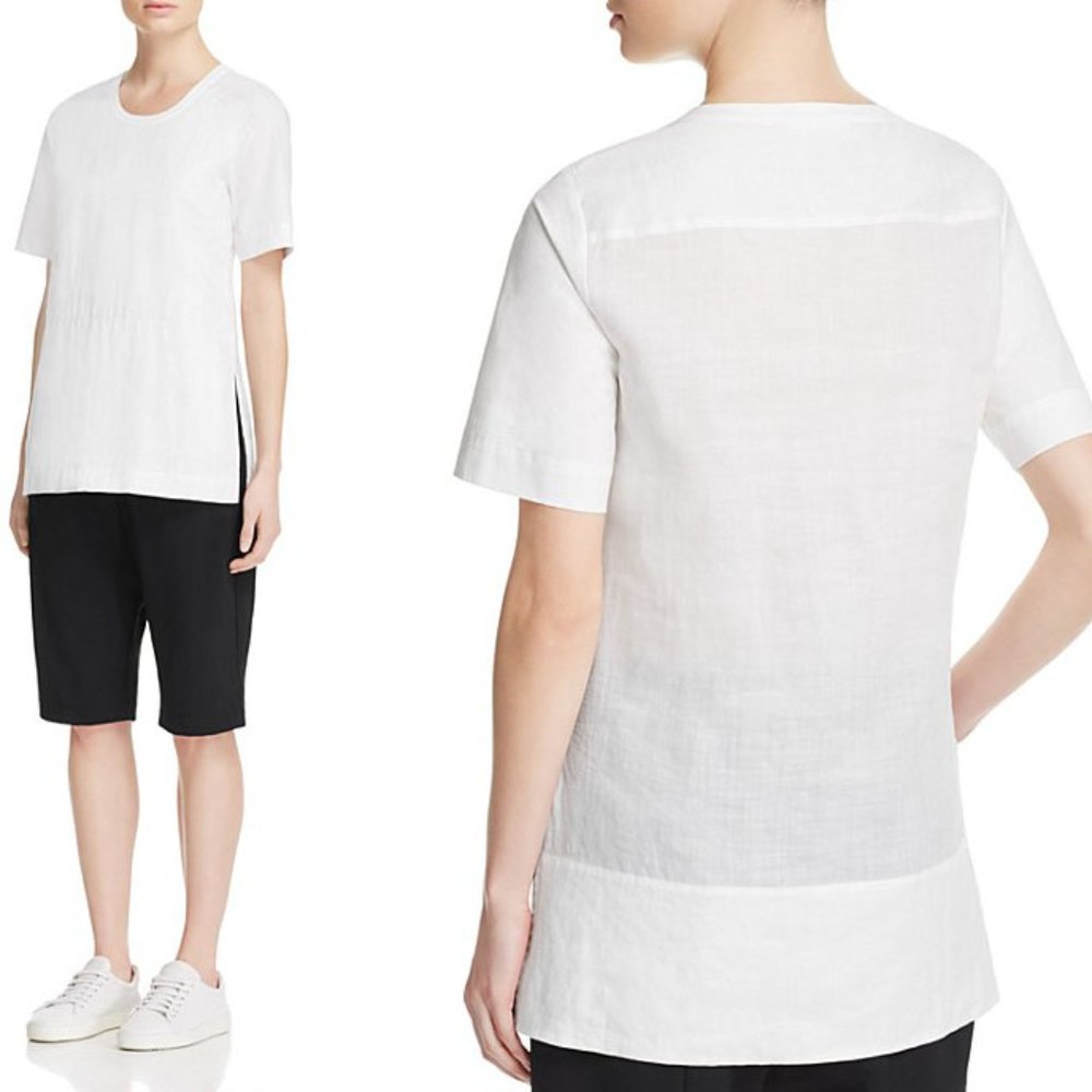 NEW DKNY pure white high and low top size XP
